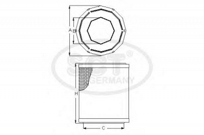 SCT GERMANY sb2220 -  Воздушный фильтр